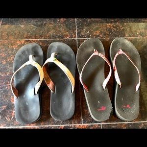 ✨✨Double Trouble!  Two pairs of Sanuk Sandals Cheap!✨✨See description!!